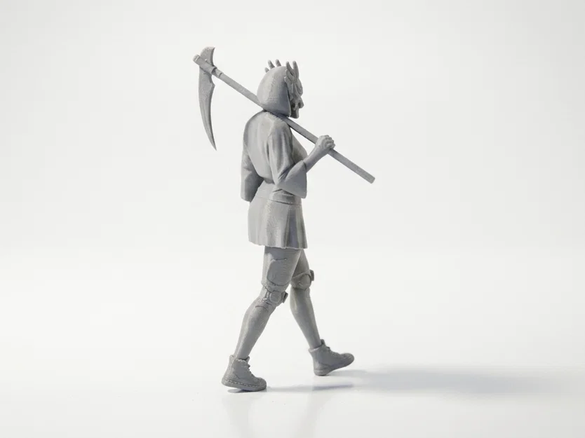 Mô hình 3D Samurai Cầm Lưỡi Hái - Chiến Binh Giả Tưởng - Image 3