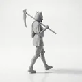 Mô hình 3D Samurai Cầm Lưỡi Hái - Chiến Binh Giả Tưởng - Thumbnail 3