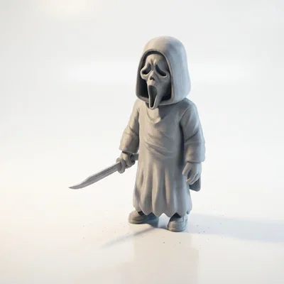 Mô hình 3D Tượng bán thân Quái vật Scream - Sinh vật Fantasy