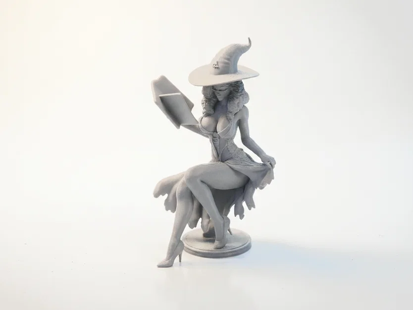 Mô hình phù thủy ngồi phong cách Fantasy - File in 3D thần thoại - Image 1