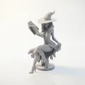 Mô hình phù thủy ngồi phong cách Fantasy - File in 3D thần thoại - Thumbnail 1