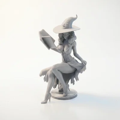 Mô hình phù thủy ngồi phong cách Fantasy - File in 3D thần thoại