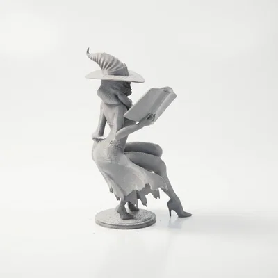 Mô hình phù thủy ngồi phong cách Fantasy - File in 3D thần thoại