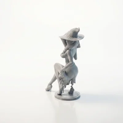 Mô hình phù thủy ngồi phong cách Fantasy - File in 3D thần thoại