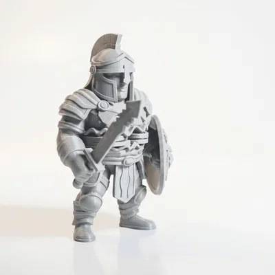 Mô hình 3D Hiệp Sĩ Giáp Trụ - Phiên Bản Giả Tưởng