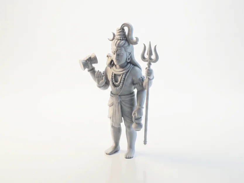 Mô hình 3D Thần Shiva - Tượng thần Ấn Độ giáo phong cách Fantasy - Image 1