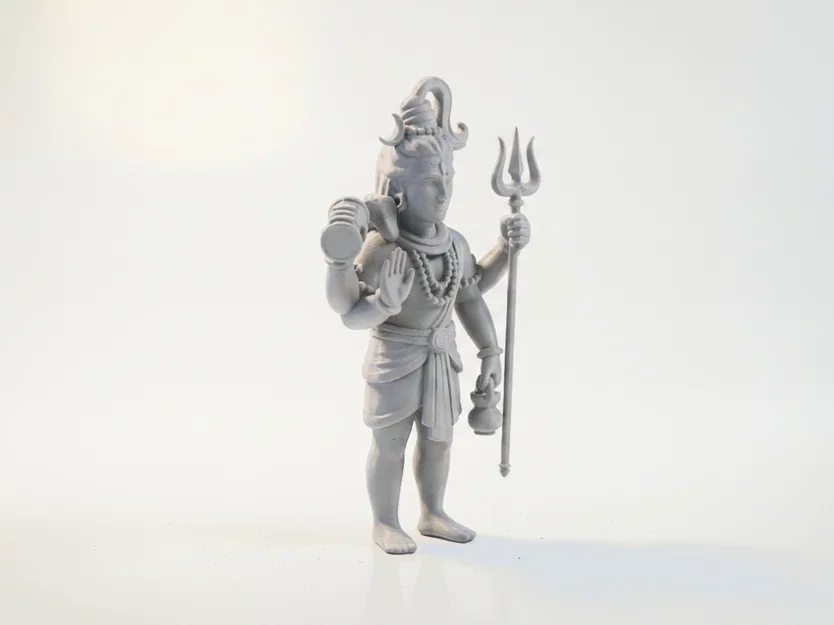 Mô hình 3D Thần Shiva - Tượng thần Ấn Độ giáo phong cách Fantasy - Image 2