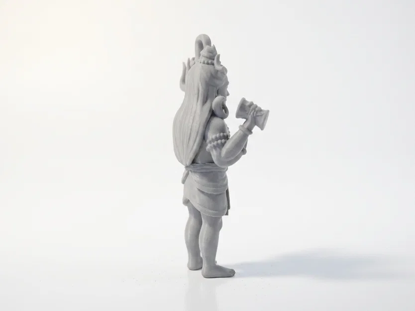 Mô hình 3D Thần Shiva - Tượng thần Ấn Độ giáo phong cách Fantasy - Image 3