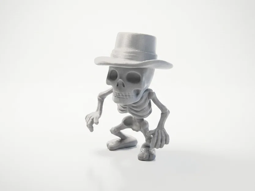 Mô hình 3D Bộ xương đội mũ phong cách Fantasy - Image 1