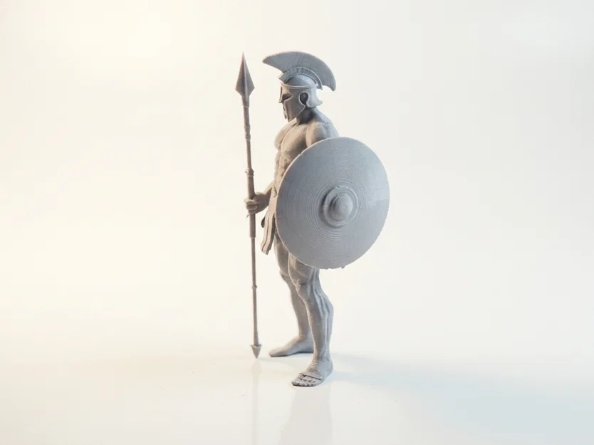 Mô hình 3D chiến binh Spartan - Chiến binh Hy Lạp huyền thoại - Image 1