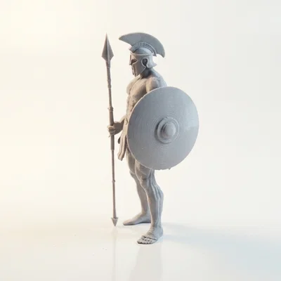 Mô hình 3D chiến binh Spartan - Chiến binh Hy Lạp huyền thoại