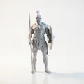 Mô hình 3D chiến binh Spartan - Chiến binh Hy Lạp huyền thoại - Thumbnail 2