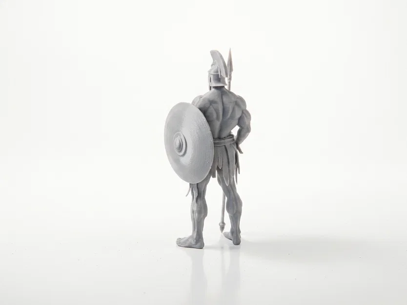 Mô hình 3D chiến binh Spartan - Chiến binh Hy Lạp huyền thoại - Image 4