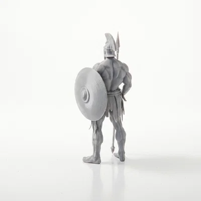 Mô hình 3D chiến binh Spartan - Chiến binh Hy Lạp huyền thoại