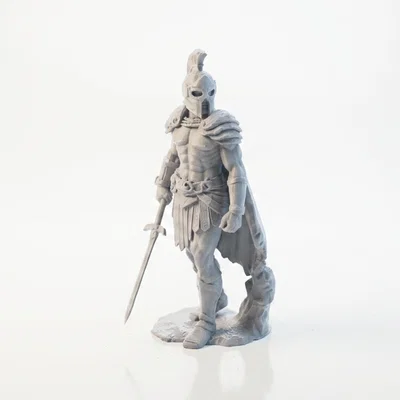 Mô hình tượng chiến binh Spartan in 3D phong cách Fantasy
