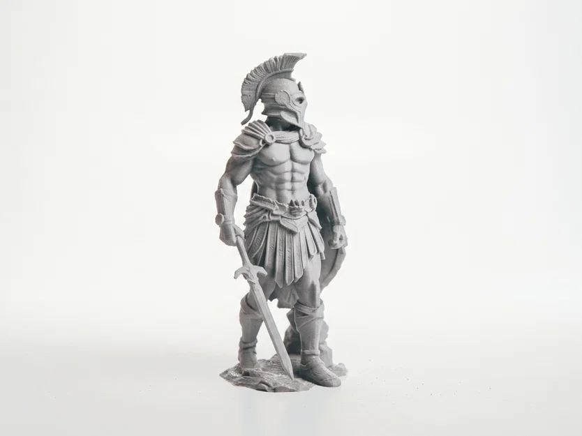 Mô hình tượng chiến binh Spartan in 3D phong cách Fantasy - Image 2