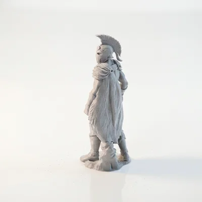 Mô hình tượng chiến binh Spartan in 3D phong cách Fantasy