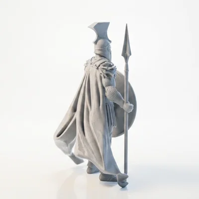 Mô hình chiến binh Spartan - Tượng fantasy in 3D chi tiết