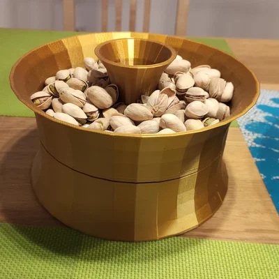 Khay Đựng Hạt Dẻ Cười 2 Ngăn Tiện Lợi (Pistachio Bowl) - File In 3D