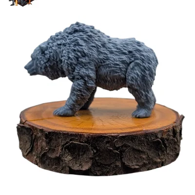 Mô hình Gấu Nâu Đứng - MGM Print-Ready Mini