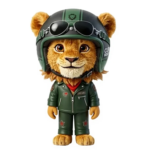 Mô hình chú sư tử Biker Leoncino cực chất cho fan mê xe - Image 1