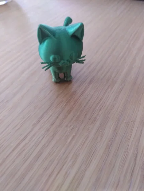 Mô hình chú mèo mini đáng yêu - File in 3D trang trí bàn làm việc - Image 1