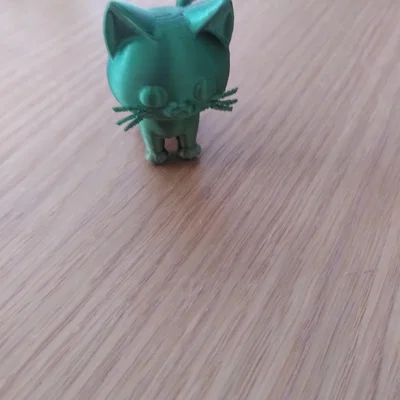 Mô hình chú mèo mini đáng yêu - File in 3D trang trí bàn làm việc
