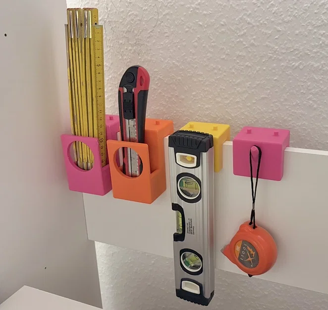 Bộ giá treo dụng cụ dạng mô-đun cho tủ đồ (Cabinet Board Tool Storage Set) - Image 2