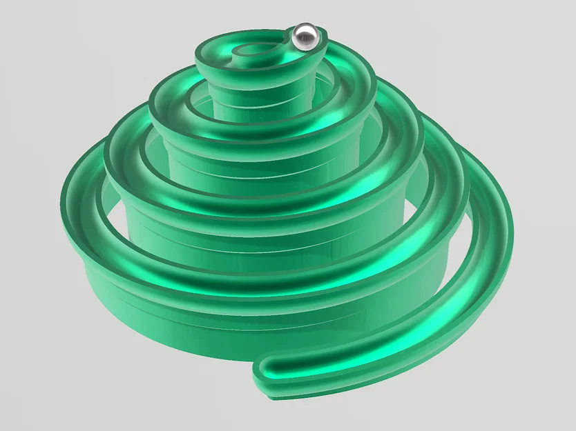 Spiral marble run - Đường chạy bi xoắn ốc - Image 4