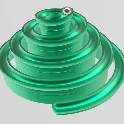 Spiral marble run - Đường chạy bi xoắn ốc