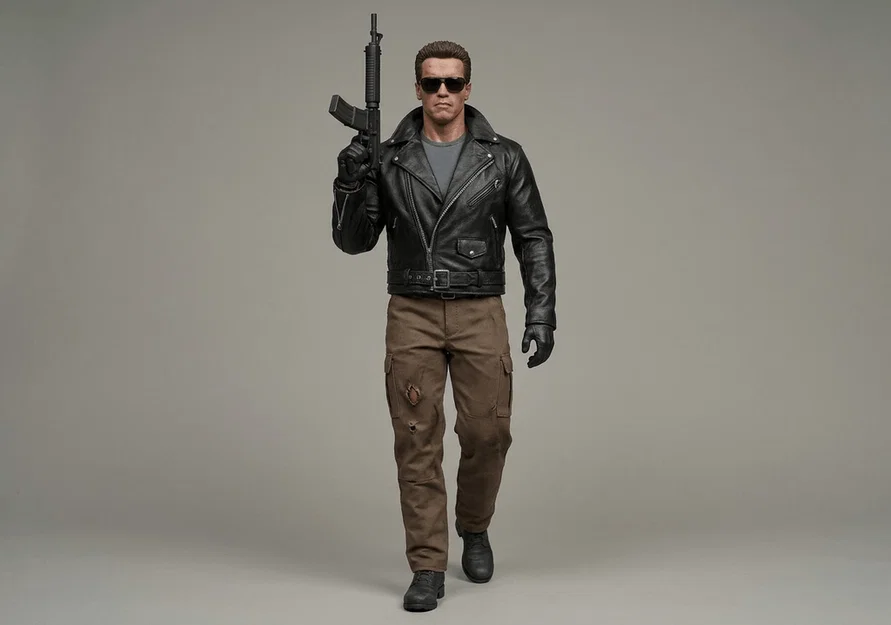 Mô hình 3D Kẻ Hủy Diệt T-800 (Arnold Schwarzenegger) 1984 - Image 1