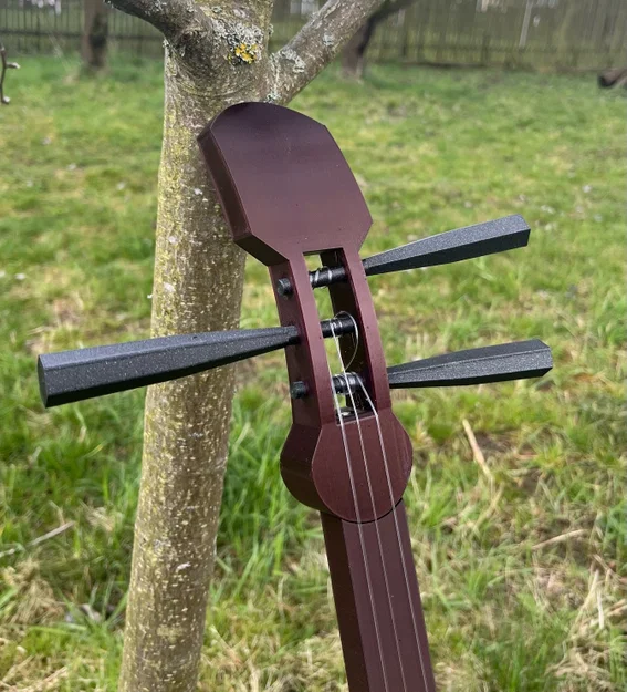 Mô hình đàn Shamisen tỉ lệ 1:1 có thể chơi được - Image 2