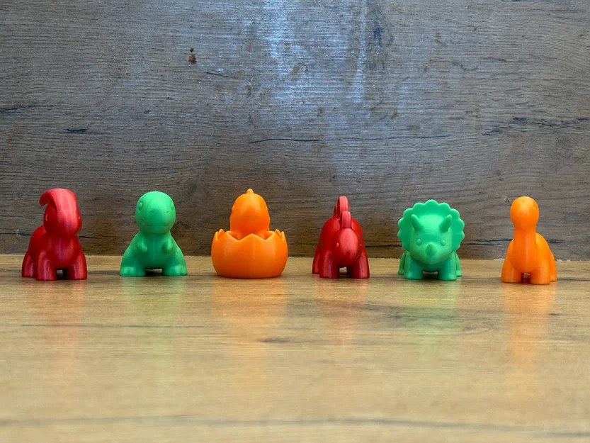 Bộ Mô Hình Khủng Long Mini Dễ Thương – Set 1/2 - Image 4