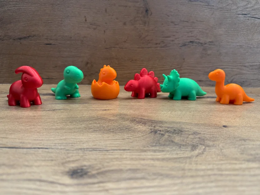 Bộ Mô Hình Khủng Long Mini Dễ Thương – Set 1/2 - Image 5