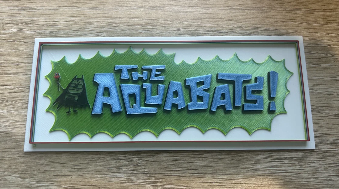 Mô hình 3D logo tour diễn 2026 của ban nhạc ska The Aquabats - Image 1