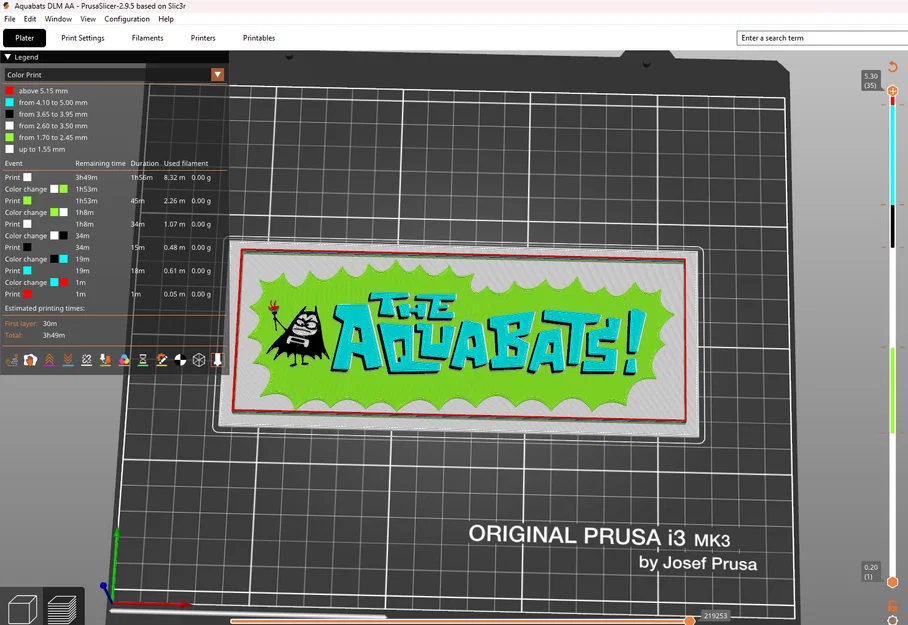 Mô hình 3D logo tour diễn 2026 của ban nhạc ska The Aquabats - Image 3