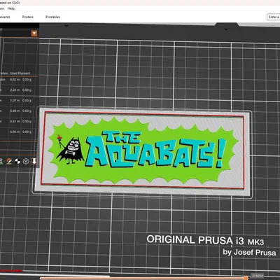 Mô hình 3D logo tour diễn 2026 của ban nhạc ska The Aquabats