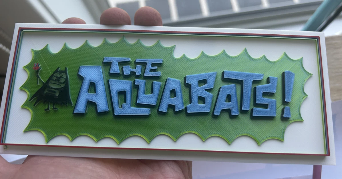 Mô hình 3D logo tour diễn 2026 của ban nhạc ska The Aquabats - Image 5
