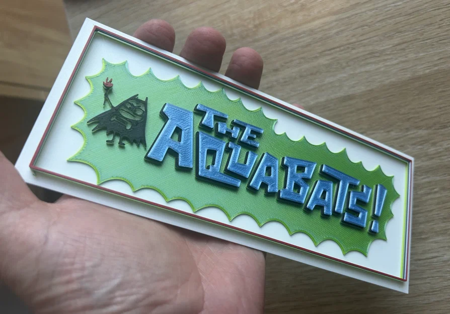 Mô hình 3D logo tour diễn 2026 của ban nhạc ska The Aquabats - Image 6
