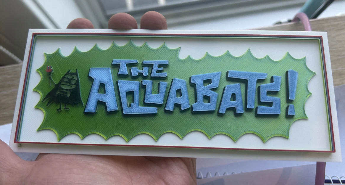 Mô hình 3D logo tour diễn 2026 của ban nhạc ska The Aquabats - Image 7