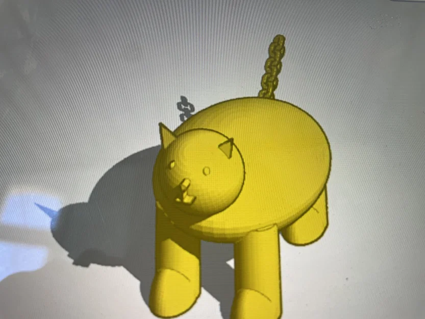 Mô hình chú mèo 3D tròn trịa với đuôi mắt xích độc đáo - Image 1