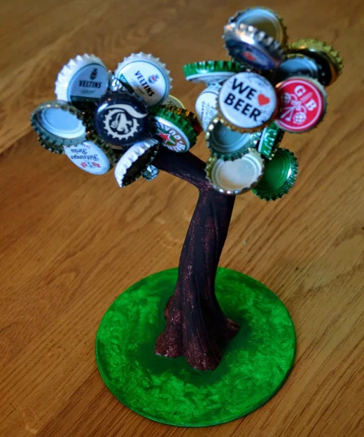 Mô hình in 3D Cây Nam Châm gắn nắp bia (Crown Cork Party Beer Tree) - Image 2