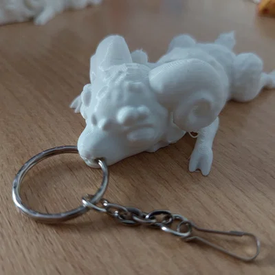 Mô hình chú cừu linh hoạt (Ram Flexi) kèm móc khóa - Đồ chơi in 3D