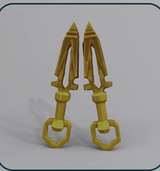 Roblox Rivals - Cặp Kunai Vàng / Champions (Đồ chơi & Cosplay) - Image 1