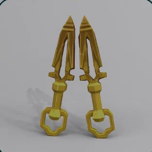 Roblox Rivals - Cặp Kunai Vàng / Champions (Đồ chơi & Cosplay)