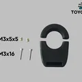 Ngàm gắn đèn Olight Oclip Pro cho cọc yên xe đạp 27.2mm - Thumbnail 2