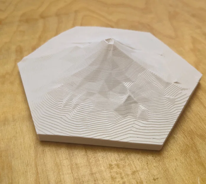 Mô hình núi Phú Sĩ (Fuji) dạng lục giác in 3D cực đẹp - Image 1
