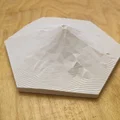 Mô hình núi Phú Sĩ (Fuji) dạng lục giác in 3D cực đẹp - Thumbnail 1