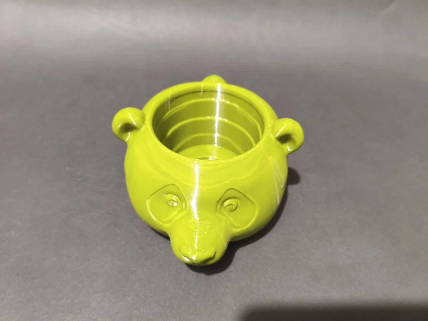 Chậu Trồng Sen Đá Hình Gấu Trúc In 3D - Image 4