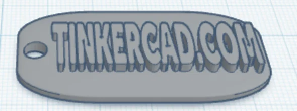 Mẫu móc khóa cá tính tự thiết kế trên Tinkercad - Image 1